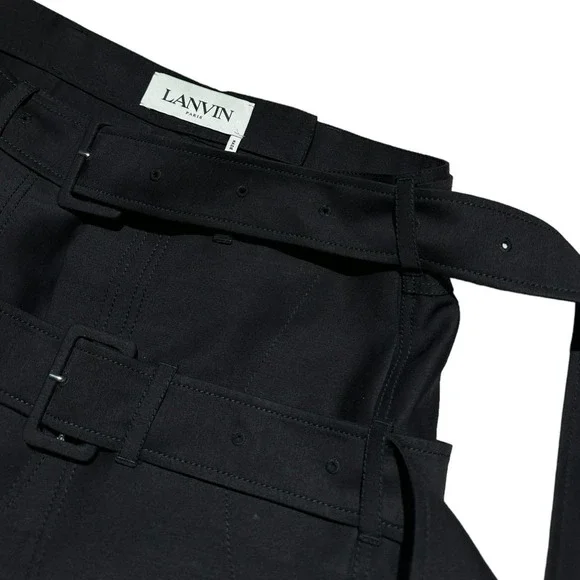 Lanvin Cropped belted bondage trouser